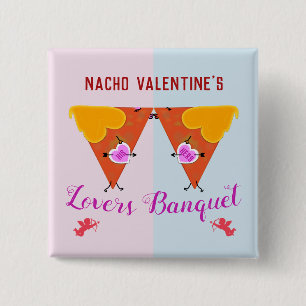 Küssen Nacho Valentins Veranstaltung Button