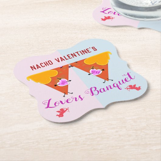 Küssen Nacho Valentins Veranstaltung Untersetzer (angewinkelt)