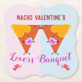 Küssen Nacho Valentins Veranstaltung Untersetzer (Vorderseite)