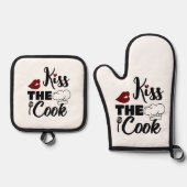 Küssen Ofenhandschuh & Topflappen-Set (Vorderseite)