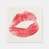 Küssen Red Lips Paper Napkin Serviette (Vorderseite)