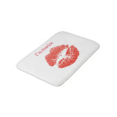 Küssen Rote Lippen Thunder_Cove Badematte (Schrägansicht)