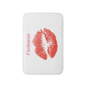 Küssen Rote Lippen Thunder_Cove Badematte (Vorderseite Vertikal)