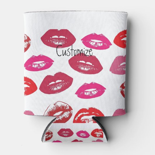 Küssen Rote Lippen Thunder_Cove Dosenkühler (Vorderseite)