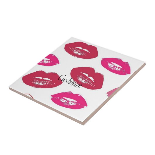 Küssen Rote Lippen Thunder_Cove Fliese (Seite)