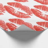 Küssen Rote Lippen Thunder_Cove Geschenkpapier (Ecke)