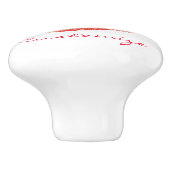 Küssen Rote Lippen Thunder_Cove Keramikknauf (Seitenansicht)