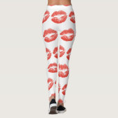Küssen Rote Lippen Thunder_Cove Leggings (Rückseite)