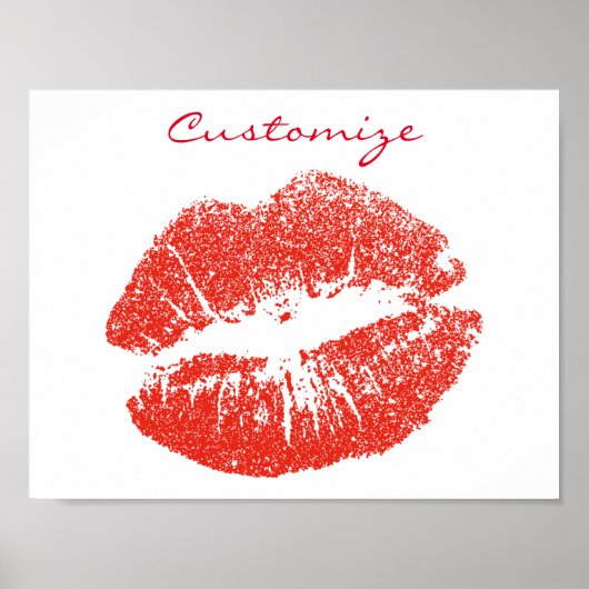 Küssen Rote Lippen Thunder_Cove Poster (Vorne)