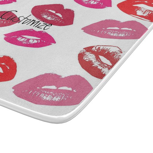 Küssen Rote Lippen Thunder_Cove Schneidebrett (Ecke)