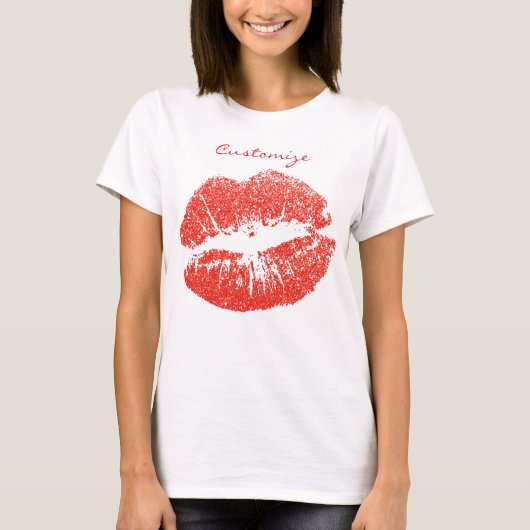 Küssen Rote Lippen Thunder_Cove T-Shirt (Vorderseite)