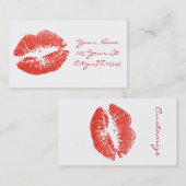 Küssen Rote Lippen Thunder_Cove Visitenkarte (Vorne/Hinten)