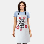 Küssen Schürze (Getragen)
