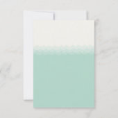 Küssen Seepferde Liebe Hearts Beach Hochzeit UAWG RSVP Karte (Rückseite)