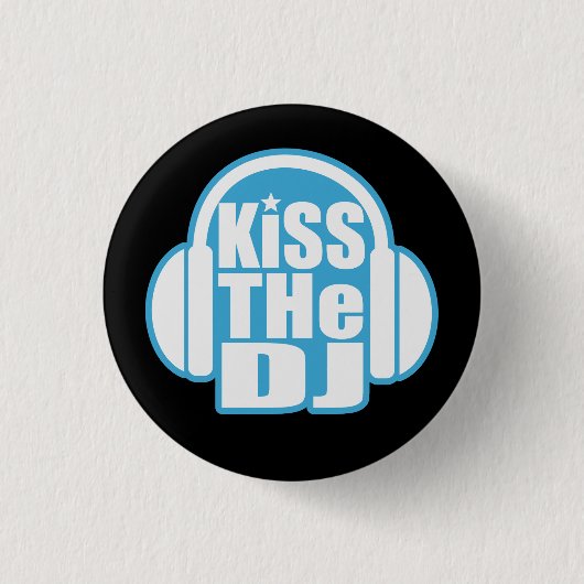 Küssen Sie das DJ Button (Vorderseite)