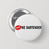 Küssen Sie den Barkeeper Button (Vorne & Hinten)