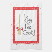 Küssen Sie den Koch! Geschirrtuch (Vertikal)