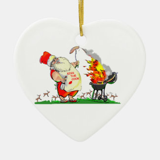 Küssen Sie den Koch Keramik Ornament
