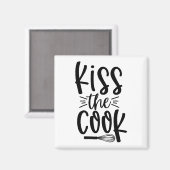 Küssen Sie den Koch Magnet (Vorderseite/Rückseite)