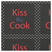 Küssen Sie den Koch Stoff (Nahaufnahme)