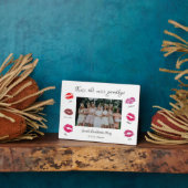 Küssen Sie die Junggeselinnen-Abschied-Lippen-Lipp Fotoplatte (Seite)