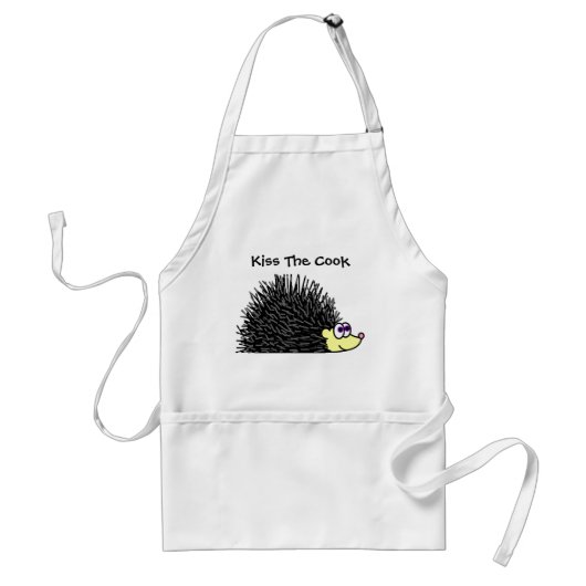 Küssen Sie die Koch-Igels-Schürze Schürze (Vorne)