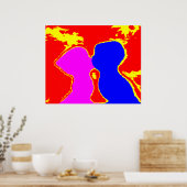 Küssen Sie die MUSEUM Zazzle Geschenke Poster (Küche)