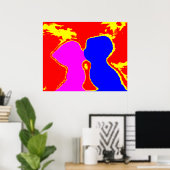 Küssen Sie die MUSEUM Zazzle Geschenke Poster (Heimbüro)