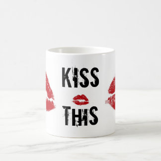 küssen Sie diesen Lippenstift Kaffeetasse
