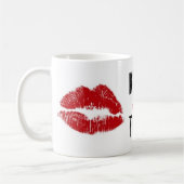küssen Sie diesen Lippenstift Kaffeetasse (Links)