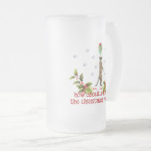 Küssen Sie ein Meerkat Mattglas Bierglas (VorderseiteRechts)