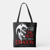 Küssen Sie eine Drache-Tasche Tasche (Rückseite)