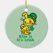Küssen Sie es Keramik Ornament (Hinten)