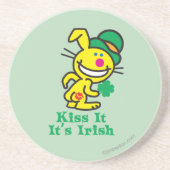 Küssen Sie es Sandstein Untersetzer (Vorne)