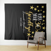 Küssen Sie Ihr 30's Gobye Foto Prop Virtual Party Wandteppich (Beispiel (Horizontal))