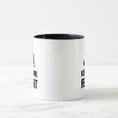 Küssen Sie Ihr lustiges Frettchen Tasse (Zentrum)