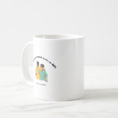 Küssen Sie Ihren Mate Day Kaffeetasse (Vorderseite Links)