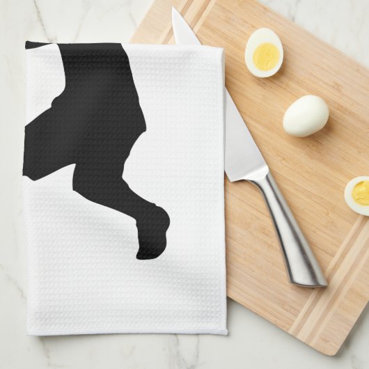 Küssen Sie mein lustiges Geschirrtuch des Asses (Viertel Falte)