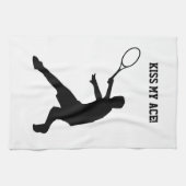 Küssen Sie mein lustiges Geschirrtuch des Asses (Horizontal)