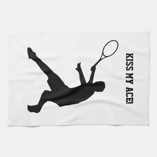 Küssen Sie mein lustiges Geschirrtuch des Asses (Horizontal)