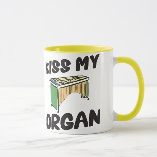 Küssen Sie mein Organ Tasse (Rechts)