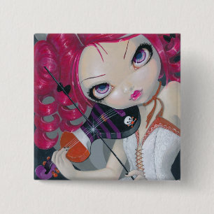 Küssen Sie mein Violinen-Knopf-Button Button