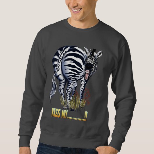 Küssen Sie mein….!! Zebra Shirts (Vorderseite)