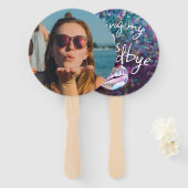 Küssen Sie meine "40er" Personalisiert Fächer (Vorne und Hinten)