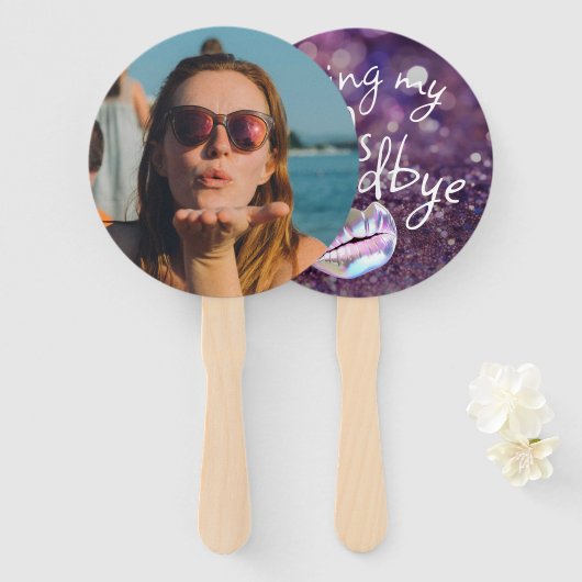 Küssen Sie meine "40er" Personalisiert Fächer (Vorne und Hinten)