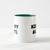 Küssen Sie meine Anlagegut-lustige Investor-Tasse Zweifarbige Tasse (Mittel)