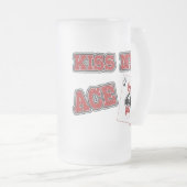 Küssen Sie meine As-Tasse Mattglas Bierglas (VorderseiteRechts)