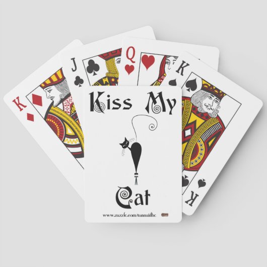 Küssen Sie meine Katze Spielkarten (Rückseite)
