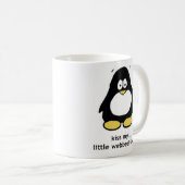 "Küssen Sie meine kleinen vernetzten Füße" Kaffeetasse (VorderseiteRechts)