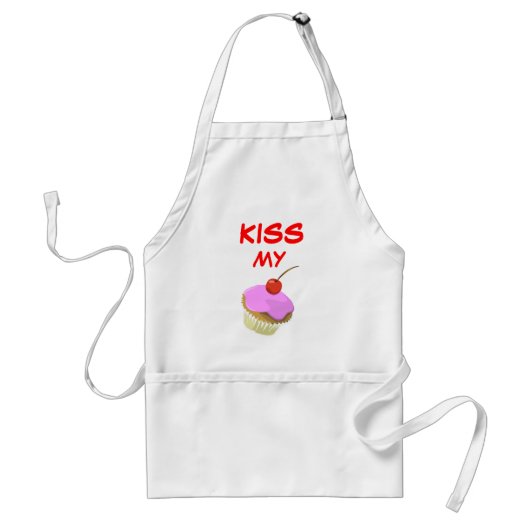 Küssen Sie meine Kuchen-Schürze 2 Schürze (Vorne)